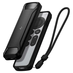 for Apple TV Siri Remote Case, Rugged Armor For 2021/2022, Shockproof, Magnetic, Wrist Strap, Metal Plate - Black for Apple TV Siri Remote Case, Rugged Armor For 2021/2022, Shockproof, Magnetic, Wrist Strap, Metal Plate - Black
