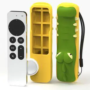 Silicone Case Fit Designed for Apple TV 4K 2021/2022 Siri Remote Protective Case with Shockproof Compatible with AirTag (Crocodile) Silicone Case Fit Designed for Apple TV 4K 2021/2022 Siri Remote Protective Case with Shockproof Compatible with AirTag (Crocodile)