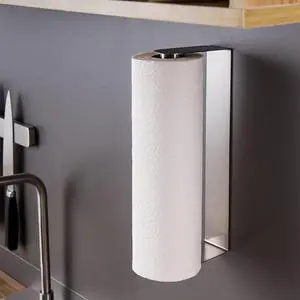 Paper Towel Holder Under Cabinet Self Adhesive Paper Towel Rack (No Drilling), Stainless Steel Wall Mount Paper Towel Holder, Rustproof, Easy Tear Paper Towel Holder Under Cabinet Self Adhesive Paper Towel Rack (No Drilling), Stainless Steel Wall Mount Paper Towel Holder, Rustproof, Easy Tear