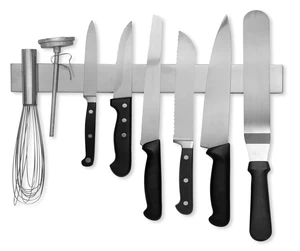 16 Inch Stainless Steel Magnetic Knife Bar with Multi-Purpose Functionality as a Knife Holder, Knife Strip, Magnetic Tool Organizer, Art Supply Organizer & Home Organizer 16 Inch Stainless Steel Magnetic Knife Bar with Multi-Purpose Functionality as a Knife Holder, Knife Strip, Magnetic Tool Organizer, Art Supply Organizer & Home Organizer