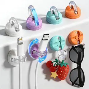 Magnetic Cable Clips, 8 Pack 360° Rotatable Cord Organizer, No-Residue Adhesive Wire Holder for Under Desk, Nightstand, Wall, Car Charger Phone Cord Management for Office Home Cute Desk Accessories Magnetic Cable Clips, 8 Pack 360° Rotatable Cord Organizer, No-Residue Adhesive Wire Holder for Under Desk, Nightstand, Wall, Car Charger Phone Cord Management for Office Home Cute Desk Accessories