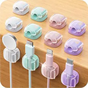 Cable Clips, 8 Pack Cord Holder Cord Organizer, Cable Management Cable Clips, 8 Pack Cord Holder Cord Organizer, Cable Management
