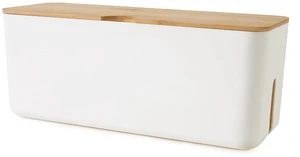 Wall Mount Cable Management Box LargeCable Organizer Box for Extension Cord Power Stripe Surge Protector Wire Management Concealer Organizer Cover Hider for Desktop (Large, White) Wall Mount Cable Management Box LargeCable Organizer Box for Extension Cord Power Stripe Surge Protector Wire Management Concealer Organizer Cover Hider for Desktop (Large, White)