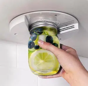 Jar Opener for Seniors - Under Cabinet Jar Openers for Weak Hands, Easy Grip, Arthritis jar opener, One Handed Gadgets & Bottle Opener - Essential Kitchen Gadgets for Home Assistance - White Jar Opener for Seniors - Under Cabinet Jar Openers for Weak Hands, Easy Grip, Arthritis jar opener, One Handed Gadgets & Bottle Opener - Essential Kitchen Gadgets for Home Assistance - White