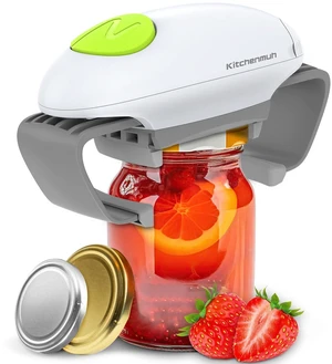 Higher Torque Electric Jar Opener for Seniors with Arthritis Fit Almost Jars Size, Automatic Jar Opener for Weak Hands, Hands Free Battery Operated Bottle Opener for Arthritic Hands (White) Higher Torque Electric Jar Opener for Seniors with Arthritis Fit Almost Jars Size, Automatic Jar Opener for Weak Hands, Hands Free Battery Operated Bottle Opener for Arthritic Hands (White)