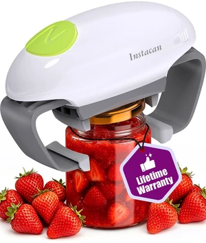 Higher Torque and One Touch Electric Jar Opener Easy Remove Almost Size Lid with Auto-Off, Powerful Bottle Opener for Arthritic Hands, Automatic Jar Opener for Weak Hands and Seniors (White) Higher Torque and One Touch Electric Jar Opener Easy Remove Almost Size Lid with Auto-Off, Powerful Bottle Opener for Arthritic Hands, Automatic Jar Opener for Weak Hands and Seniors (White)
