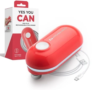 Mini Plus Rechargeable Electric Can Opener, Red | USB-C Charging, Hands-Free Auto Stop, Cordless Smooth Edge, Compact for Travel, Perfect for Seniors with Arthritis Mini Plus Rechargeable Electric Can Opener, Red | USB-C Charging, Hands-Free Auto Stop, Cordless Smooth Edge, Compact for Travel, Perfect for Seniors with Arthritis