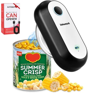 One-Touch Auto Stop Electric Can Opener | Smooth Safe Edges, Cordless Rechargeable, One-touch Auto Stop, Compatible with Most Can Sizes, Great for Seniors, Arthritis One-Touch Auto Stop Electric Can Opener | Smooth Safe Edges, Cordless Rechargeable, One-touch Auto Stop, Compatible with Most Can Sizes, Great for Seniors, Arthritis