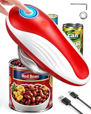 Rechargeable Electric Can Opener with Replaceable Blade & Smooth Edge | One Touch Automatic Can Opener with Magnetic Lid Pickup, Hands Free Kitchen Gadget for Seniors, Arthritis, Weak Hands Rechargeable Electric Can Opener with Replaceable Blade & Smooth Edge | One Touch Automatic Can Opener with Magnetic Lid Pickup, Hands Free Kitchen Gadget for Seniors, Arthritis, Weak Hands