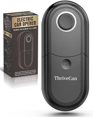 Electric Can Opener, One Touch Automatic Smooth Edge, Hands Free Side Cut Can Opener for Seniors, Battery Operated, Fits Most Cans, Safe & Easy to Use, Food Safe, Easy Clean Kitchen Gadget (Black) Electric Can Opener, One Touch Automatic Smooth Edge, Hands Free Side Cut Can Opener for Seniors, Battery Operated, Fits Most Cans, Safe & Easy to Use, Food Safe, Easy Clean Kitchen Gadget (Black)