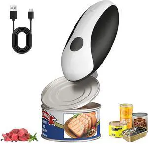 Electric Rechargeable Automatic Can Opener, USB-C Portable Kitchen Tool Electric Rechargeable Automatic Can Opener, USB-C Portable Kitchen Tool