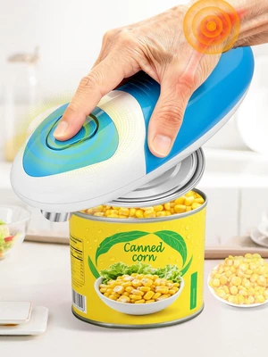 Electric Can Opener for Seniors: Easy to Use One Touch Hand Free Side-Cut | Smooth Edge, Battery Operated, Power Motor Fits All Can Sizes, Cordless Easy to Clean for Kitchen Electric Can Opener for Seniors: Easy to Use One Touch Hand Free Side-Cut | Smooth Edge, Battery Operated, Power Motor Fits All Can Sizes, Cordless Easy to Clean for Kitchen