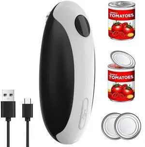 Electric Can Opener, Can Opener Electric Fits All Can Sizes, One Touch USB Rechargeable Electric Can Opener for Kitchen and Seniors with Arthritis, Chef, Automatic Can Opener, Portable Kitchen Gadgets Electric Can Opener, Can Opener Electric Fits All Can Sizes, One Touch USB Rechargeable Electric Can Opener for Kitchen and Seniors with Arthritis, Chef, Automatic Can Opener, Portable Kitchen Gadgets