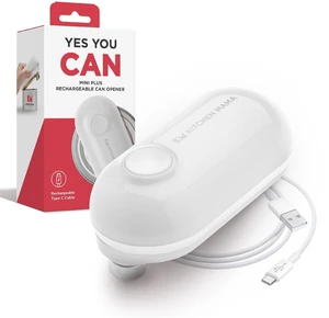 Mini Plus Rechargeable Electric Can Opener, White | USB-C Charging, Hands-Free Auto Stop, Cordless Smooth Edge, Compact for Travel, Perfect for Seniors with Arthritis Mini Plus Rechargeable Electric Can Opener, White | USB-C Charging, Hands-Free Auto Stop, Cordless Smooth Edge, Compact for Travel, Perfect for Seniors with Arthritis