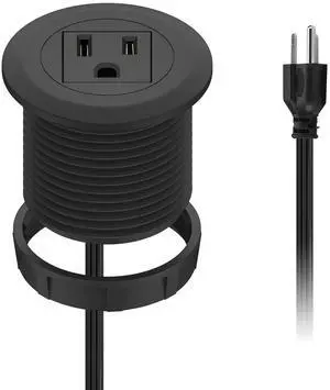 Mini Desktop Power Hub Grommet Socket, Flush-Mount Desk Outlet Build-in 1 US Standard Outlet with 6.56 FT Extension Power Cord, Recessed Power Strip Socket for Desk Nightstand Cabinet Counter Mini Desktop Power Hub Grommet Socket, Flush-Mount Desk Outlet Build-in 1 US Standard Outlet with 6.56 FT Extension Power Cord, Recessed Power Strip Socket for Desk Nightstand Cabinet Counter