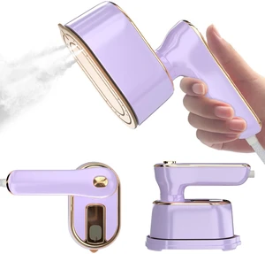Travel Steamer Iron for Clothes Mini - Portable Ironing Machine Travel Small Size Portable Steamer Travel College Dorm Home Essentials (Purple) Travel Steamer Iron for Clothes Mini - Portable Ironing Machine Travel Small Size Portable Steamer Travel College Dorm Home Essentials (Purple)