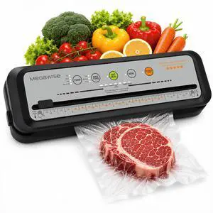 Vacuum Sealer Machine, 80kPa Powerful Suction, One-Touch Automatic Food Sealer with Built-in Cutter & Bags Included, Dry Moist Modes for All Saving needs Vacuum Sealer Machine, 80kPa Powerful Suction, One-Touch Automatic Food Sealer with Built-in Cutter & Bags Included, Dry Moist Modes for All Saving needs