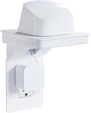 Outlet Shelf for Decora/GFCI Outlets - Next-Gen Design with Built-In Cord Storage & Room for Bulky Plugs - Quick Install with Included Hardware Outlet Shelf for Decora/GFCI Outlets - Next-Gen Design with Built-In Cord Storage & Room for Bulky Plugs - Quick Install with Included Hardware