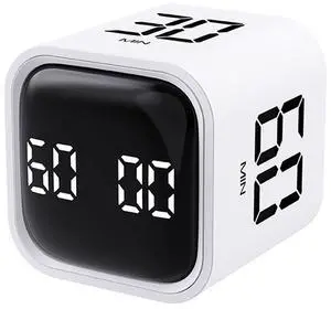 Rotating Pomodoro Timer 5,10,30, 60 Minutes Preset,Desk Productivity Flip Timer, Visual Cube Countdown Stopwatch,Custom Modes/Vibration/High/Low Volume,ADHD Timers, for Study, Work, School, Kitchen Rotating Pomodoro Timer 5,10,30, 60 Minutes Preset,Desk Productivity Flip Timer, Visual Cube Countdown Stopwatch,Custom Modes/Vibration/High/Low Volume,ADHD Timers, for Study, Work, School, Kitchen