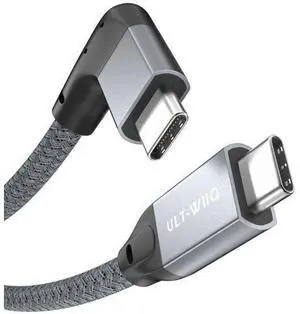 USB C to USB C Cable 100W, 20Gbps 90 Degree Right Angle 4K@60Hz Video Output Cable (USB C 3.1 & 3.2 Compatible) with E-Marker for Thunderbolt 3, Oculus Quest, MacBook, iPad Pro, Pixel, Switch, 1.65FT USB C to USB C Cable 100W, 20Gbps 90 Degree Right Angle 4K@60Hz Video Output Cable (USB C 3.1 & 3.2 Compatible) with E-Marker for Thunderbolt 3, Oculus Quest, MacBook, iPad Pro, Pixel, Switch, 1.65FT