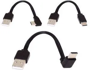 USB 2.0 Type-A Male to USB-C Type-C Male Angled Data Flat Slim FPC Cable for FPV & Disk & Phone 3Pcs/Set 13cm USB 2.0 Type-A Male to USB-C Type-C Male Angled Data Flat Slim FPC Cable for FPV & Disk & Phone 3Pcs/Set 13cm
