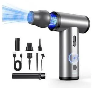 Compressed Air Duster, 300000RPM Air Duster Electric Cleaner for Keyboard, PC Deep Cleaning, Cordless Air Blaster, Replace Compressed Air Can-No Canned Air Duster,Rechargeable Air Blower Compressed Air Duster, 300000RPM Air Duster Electric Cleaner for Keyboard, PC Deep Cleaning, Cordless Air Blaster, Replace Compressed Air Can-No Canned Air Duster,Rechargeable Air Blower