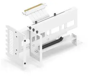 EZDIY-FAB Vertical PCIe 4.0 GPU Mount Graphic Card Bracket, Video Card VGA Support Kit with PCIe 4.0 X16 Gen4 White Riser Cable 90 Degree Right Angle- White EZDIY-FAB Vertical PCIe 4.0 GPU Mount Graphic Card Bracket, Video Card VGA Support Kit with PCIe 4.0 X16 Gen4 White Riser Cable 90 Degree Right Angle- White