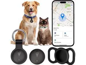GPS Tracker for Dogs, Smart Collar with Real-Time Location - Pet Location Tracker with Holder, No Monthly Fee/No SIM Card, Works with iOS Find My, Ultra-Slim, IP68 Waterproof, 12-Month Working Time GPS Tracker for Dogs, Smart Collar with Real-Time Location - Pet Location Tracker with Holder, No Monthly Fee/No SIM Card, Works with iOS Find My, Ultra-Slim, IP68 Waterproof, 12-Month Working Time