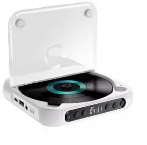 SOEWIOU White Portable Hi-Fi CD Player, Ultra-Thin Walkman, Student English Listening Repeater, Portable CD Disc Music Player SOEWIOU White Portable Hi-Fi CD Player, Ultra-Thin Walkman, Student English Listening Repeater, Portable CD Disc Music Player
