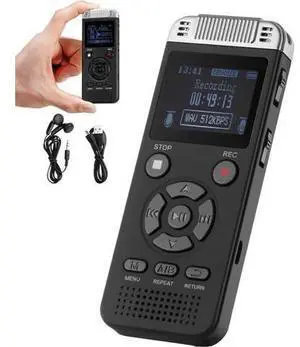 Digital Voice Recorder, 128GB, Voice Activated Recorder with Playback, Audio Recording Device with Password USB, 8730 Hours of Storage 40 Hours of Continuous Recording, for Lectures, Meetings Digital Voice Recorder, 128GB, Voice Activated Recorder with Playback, Audio Recording Device with Password USB, 8730 Hours of Storage 40 Hours of Continuous Recording, for Lectures, Meetings
