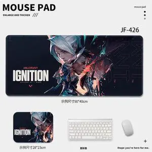 VALORANT game mouse pad Extended Gaming Mouse Pad with Stitched Edges, Large Mouse pad with Non-Slip Rubber Base for Work & Gaming, Office & Home, 280x230mm VALORANT game mouse pad Extended Gaming Mouse Pad with Stitched Edges, Large Mouse pad with Non-Slip Rubber Base for Work & Gaming, Office & Home, 280x230mm