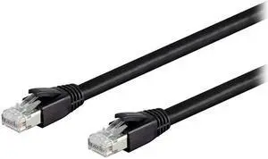 Cat8 RJ45 6.6FT Ethernet Patch Internet Network LAN Cable, Indoor/Outdoor, 24AWG, Shielded Latest 40Gbps 2000Mhz, Weatherproof S/FTP for Router, PS4, PS5, Xbox, PoE, Switch, Modem (Black) 6.6ft Cat8 RJ45 6.6FT Ethernet Patch Internet Network LAN Cable, Indoor/Outdoor, 24AWG, Shielded Latest 40Gbps 2000Mhz, Weatherproof S/FTP for Router, PS4, PS5, Xbox, PoE, Switch, Modem (Black) 6.6ft