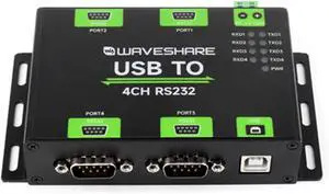 Industrial Isolated USB to 4-Ch RS232 Converter USB to Serial Adapter Original FT4232HL Chip Mac/Linux/Windows Multi-OS Compatible RS232 Male Port Industrial Isolated USB to 4-Ch RS232 Converter USB to Serial Adapter Original FT4232HL Chip Mac/Linux/Windows Multi-OS Compatible RS232 Male Port