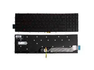 replacement keyboard for Dell PK131QP1B00 NSK-EC1BC 01 03R0JR US with Backlit Red Letters replacement keyboard for Dell PK131QP1B00 NSK-EC1BC 01 03R0JR US with Backlit Red Letters