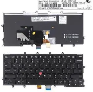 US Keyboard for IBM Thinkpad X270 BLACK Backlit With Point US Keyboard for IBM Thinkpad X270 BLACK Backlit With Point