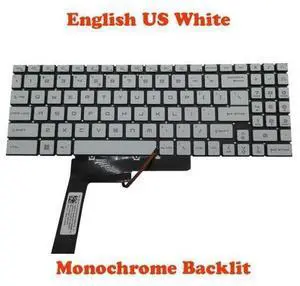 Replacement keyboard for Monochrome Backlit US Keyboard For MSI Pulse GL76-11U 11UCK GL76-12U 12UDK 12UCK Replacement keyboard for Monochrome Backlit US Keyboard For MSI Pulse GL76-11U 11UCK GL76-12U 12UDK 12UCK