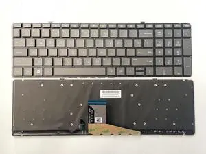 Laptop US English Keyboard For HP Spectre X360 15-CH011NR Backlight Gray color Laptop US English Keyboard For HP Spectre X360 15-CH011NR Backlight Gray color
