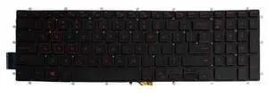 replacement keyboard for Dell PK131QP1B00 NSK-EC1BC 01 03R0JR US with Backlit Red Letters USOO replacement keyboard for Dell PK131QP1B00 NSK-EC1BC 01 03R0JR US with Backlit Red Letters USOO