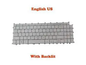 Backlit Keyboard For SG-B0330-XUA AEW74230002 SN8001BU1 English US White color Backlit Keyboard For SG-B0330-XUA AEW74230002 SN8001BU1 English US White color