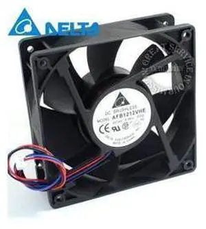 Delta AFB1212VHE -F00 signal 120mm 12cm DC 12V 0.90A 3-pin server inverter axial blower cooler cooling fan Delta AFB1212VHE -F00 signal 120mm 12cm DC 12V 0.90A 3-pin server inverter axial blower cooler cooling fan