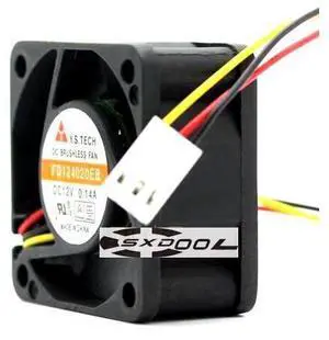 10pcs/lot 3pin mute FD124020EB cooling fan 40x40x20mm for Y.S Tech 12VDC 0.12A 10pcs/lot 3pin mute FD124020EB cooling fan 40x40x20mm for Y.S Tech 12VDC 0.12A