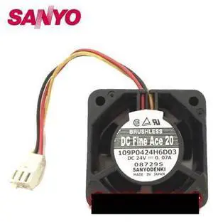 Cooling fan 109P0424H6D03 4020 24V 0.07A 4CM 3-wire fan 10pcs/lot Cooling fan 109P0424H6D03 4020 24V 0.07A 4CM 3-wire fan 10pcs/lot