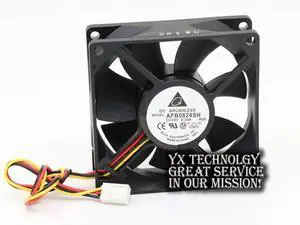 Delta and AFB0824SH 8025 8cm 24V 0.33A dual ball bearing drive fan 80*80*25mm Delta and AFB0824SH 8025 8cm 24V 0.33A dual ball bearing drive fan 80*80*25mm