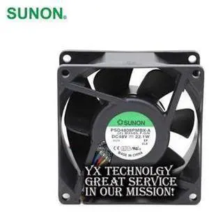 SUNON New and Original package PSD4808PMBX-A 8038 48V 22.1W winds of four -wire fan 80*80*38mm SUNON New and Original package PSD4808PMBX-A 8038 48V 22.1W winds of four -wire fan 80*80*38mm
