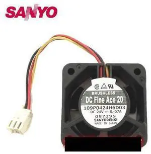 Cooling fan 109P0424H6D03 4020 24V 0.07A 4CM 3-wire fan 10pcs\/lot Cooling fan 109P0424H6D03 4020 24V 0.07A 4CM 3-wire fan 10pcs\/lot
