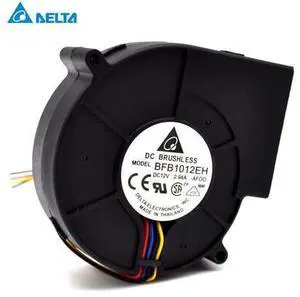 Delrta 97*97*33mm 3-wire BFB1012EH-AF00 9733 12V 2.94A double ball bearing Turbo air volume fan Delrta 97*97*33mm 3-wire BFB1012EH-AF00 9733 12V 2.94A double ball bearing Turbo air volume fan