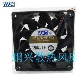 AVC radiating plate 210046924171 2B12038B48U 6 12038 48V 1.3A fan AVC radiating plate 210046924171 2B12038B48U 6 12038 48V 1.3A fan
