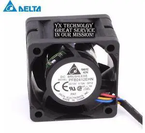 Delta 4028 4CM PFB0412EHN 12V 0.72A hyper-violent double ball bearing fan 100pcs/lot Delta 4028 4CM PFB0412EHN 12V 0.72A hyper-violent double ball bearing fan 100pcs/lot