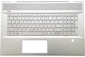 Upper Palmrest Backlit US Keyboard for Envy 17M-CE 17-CE L57592-001 Silver Upper Palmrest Backlit US Keyboard for Envy 17M-CE 17-CE L57592-001 Silver