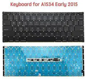 US Layout Keyboard for MacBook 12" Retina A1534 MF855LL/A 2015 MF865LL/A US Layout Keyboard for MacBook 12" Retina A1534 MF855LL/A 2015 MF865LL/A